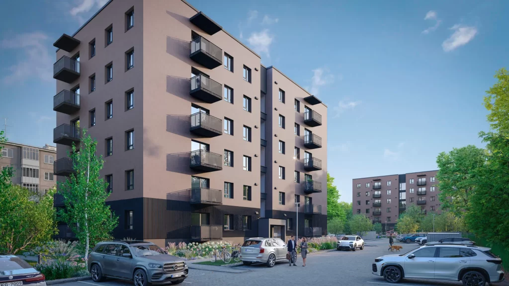 Dzirciema pagalms - 1. ēka (Mazā Stacijas iela 3) - Daugiabutis - vizualizacija