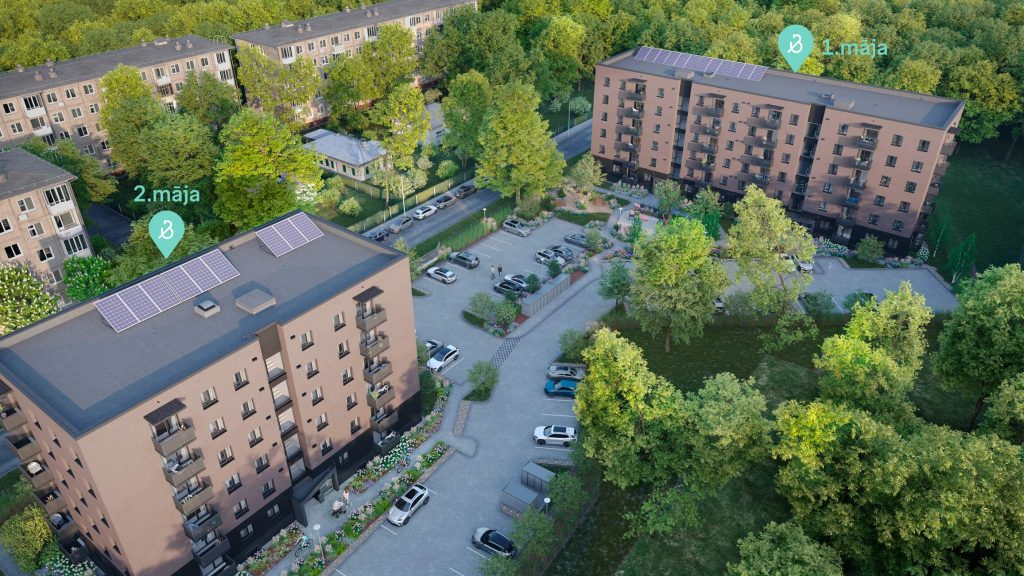 Dzirciema pagalms - 1. ēka (Mazā Stacijas iela 3) - Daugiabutis - vizualizacija
