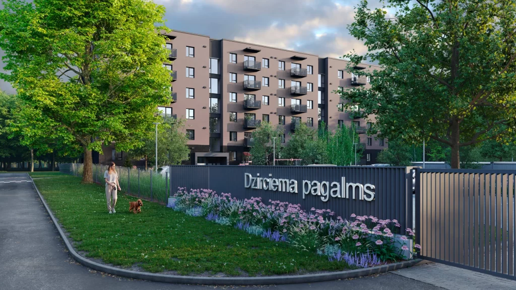Dzirciema pagalms - 1. ēka (Mazā Stacijas iela 3) - Daugiabutis - vizualizacija