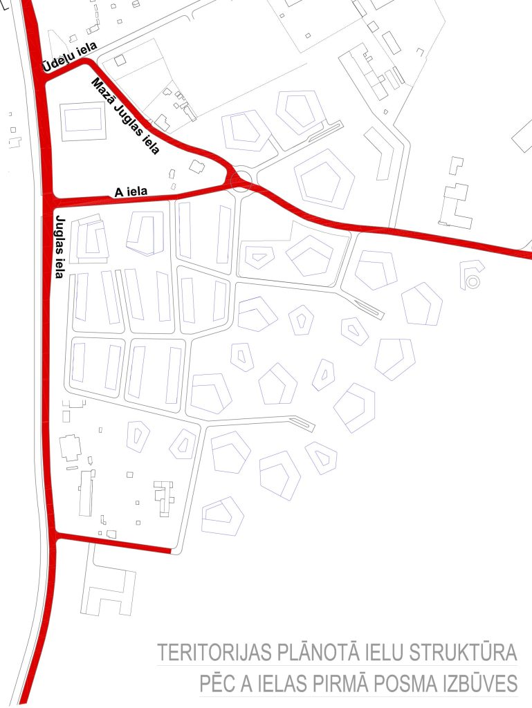 Mazās Juglas ielas pārbūve posmā no Ūdeļu ielas līdz Liepkalna ielai - 1. kārta (Mazās Juglas iela) - Ceļš - vizualizācija