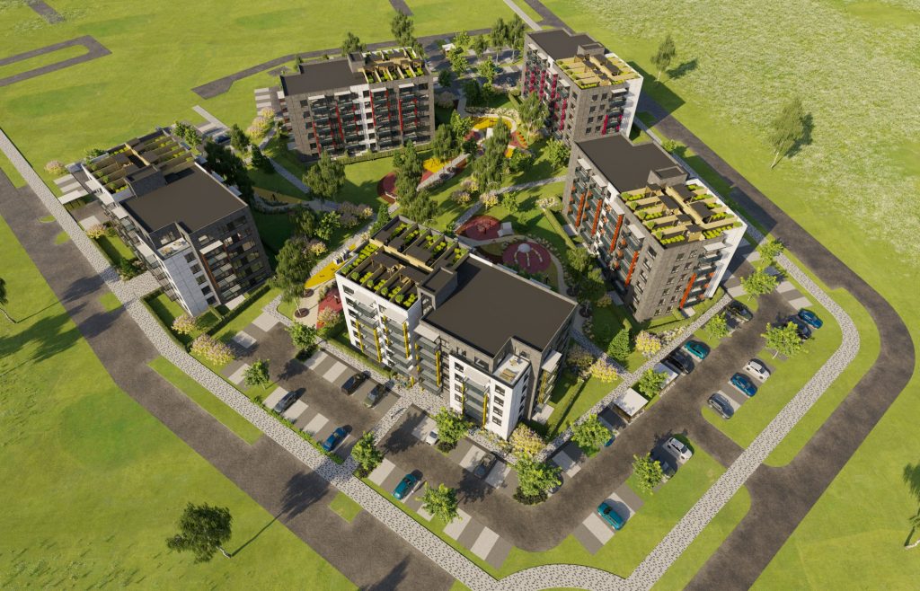 Holme - 1. ēka (Mēness ielā 6) - Daudzdzīvokļu nams - vizualizācija