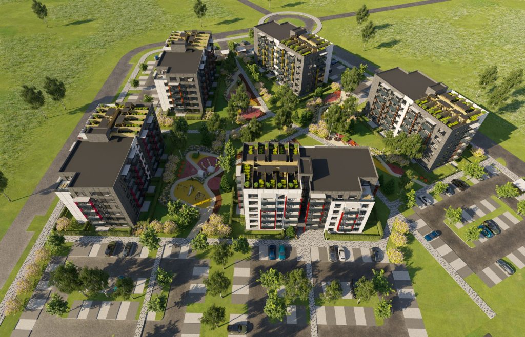 Holme - 1. ēka (Mēness ielā 6) - Daudzdzīvokļu nams - vizualizācija