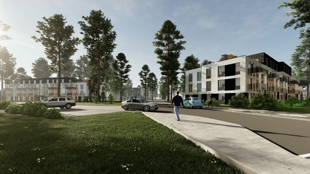 Priežu Rezidences kvartāls II (Mežciema iela, Mārupe) - Daugiabutis - vizualizacija