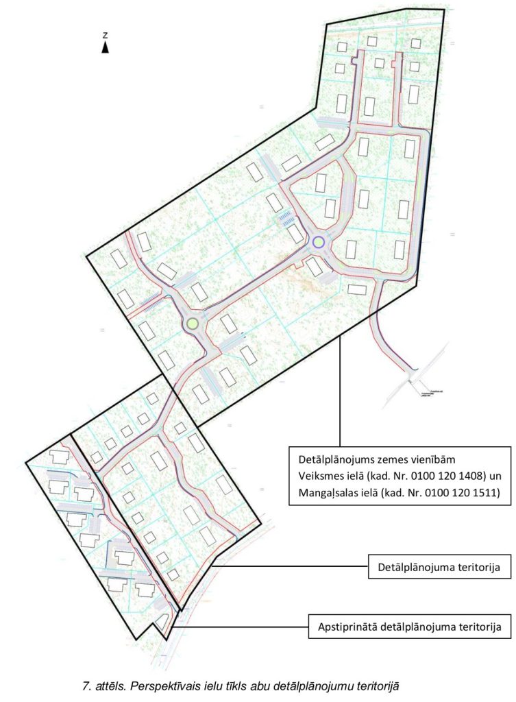 Mežogu ielas kvartāls - 1. kārta (Mežogu iela 2) - Daugiabutis, Sublokuoti namai - vizualizacija