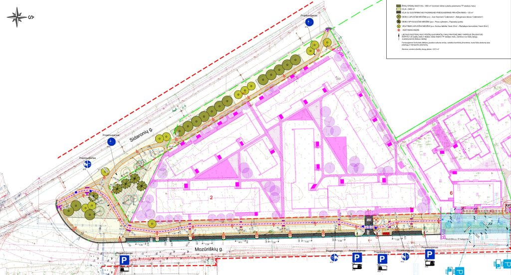 Pėsčiųjų ir dviračių takai ties Mozūriškių g. 2 (Mozūriškių g.) - Jalgrattatee, Kõnnitee - visuaalne