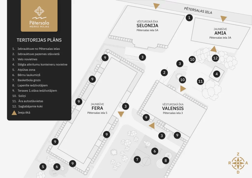 Pētersala - 2. ēka "Amia" (Pētersalas iela 3A) - Daugiabutis - vizualizacija