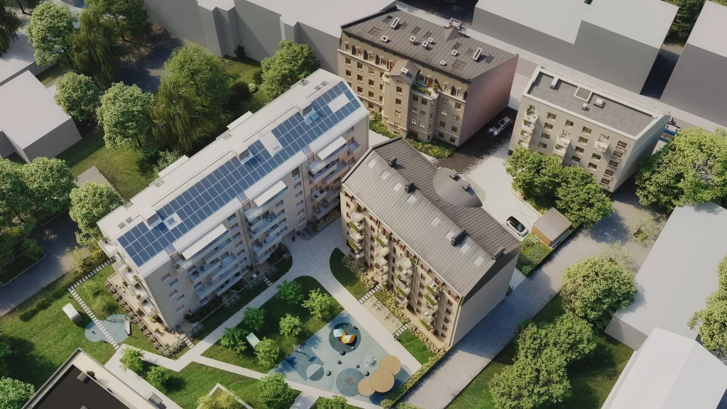 Pētersala (Pētersalas iela 3, 3A, 5, 5A) - Multi apartment, Other commercial - visualization