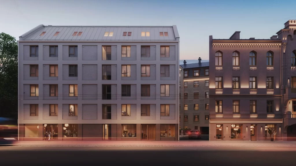 Pētersala - 2. ēka "Amia" (Pētersalas iela 3A) - Daugiabutis - vizualizacija