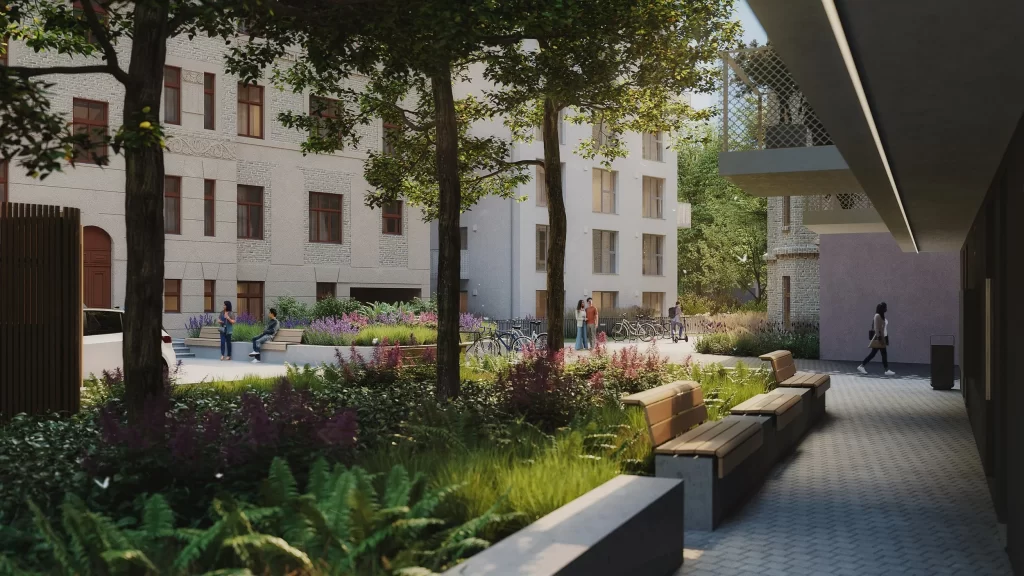 Pētersala - 2. ēka "Amia" (Pētersalas iela 3A) - Daugiabutis - vizualizacija