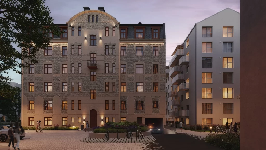 Pētersala - 4. ēka "Valensis" (Pētersalas iela 3) - Daugiabutis, Kita komercija - vizualizacija