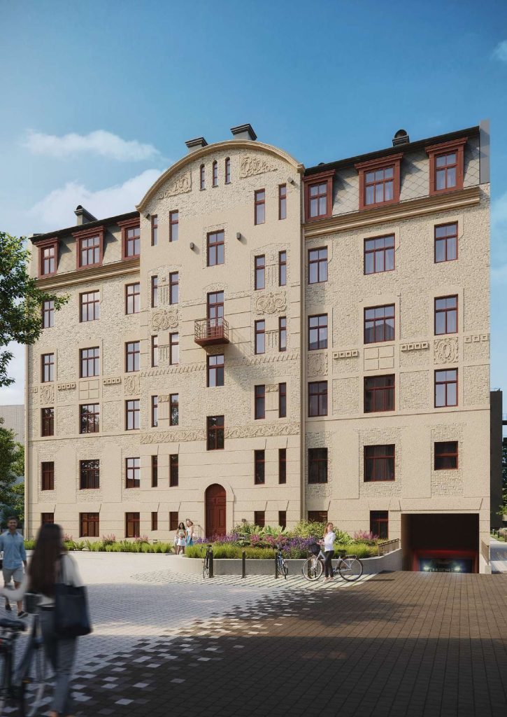 Pētersala - 4. ēka "Valensis" (Pētersalas iela 3) - Daugiabutis, Kita komercija - vizualizacija