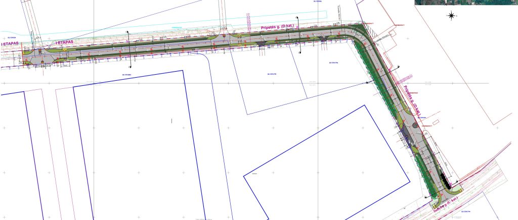 Pripetės g. atkarpa nuo Liepkalnio g. 172B iki Sodybų g. (Pripetės g.) - Iela - vizualizācija