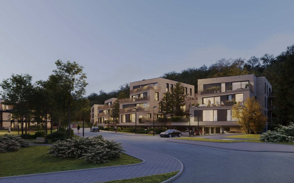 Sakai (Miško vilos) 3 etapas (K. Jelskio g. 26) - Daugiabutis - vizualizacija