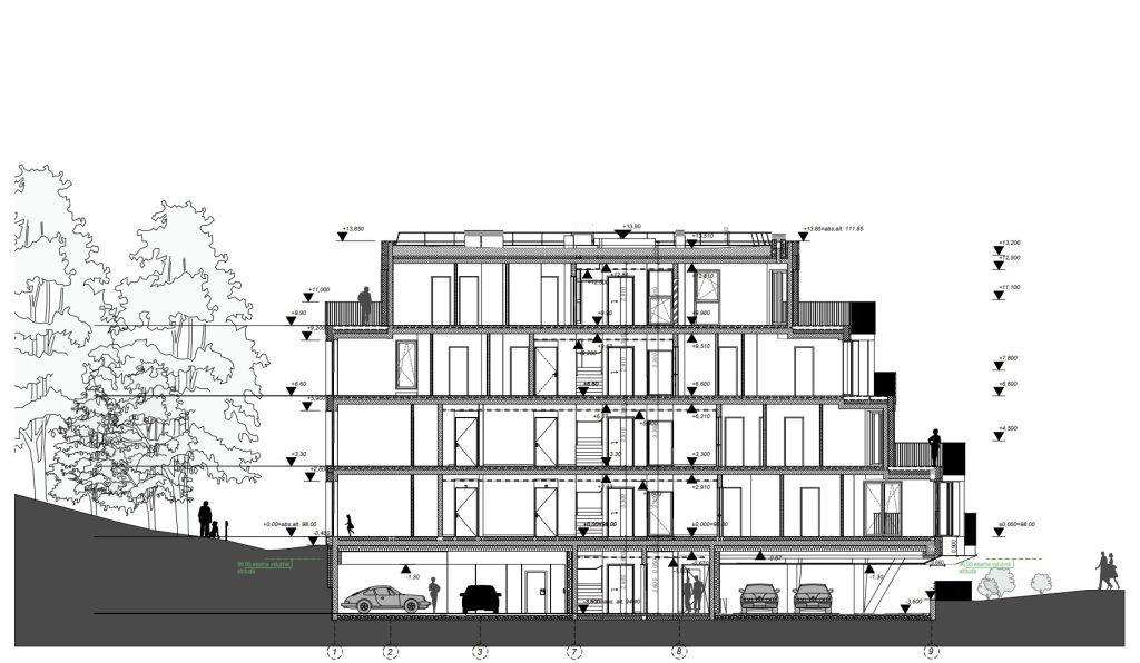 Sakai (Miško vilos) 3 etapas (K. Jelskio g. 26) - Daugiabutis - vizualizacija