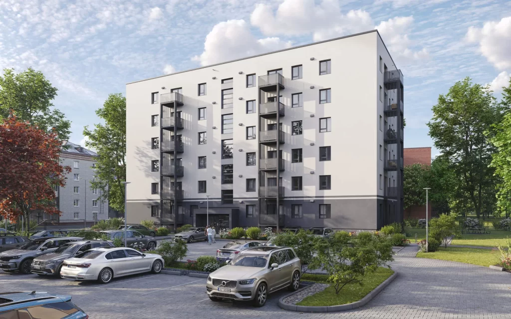 Šampētera kvartāls - 2. kārta, 2. ēka (Stendes iela 8) - Multi apartment - visualization