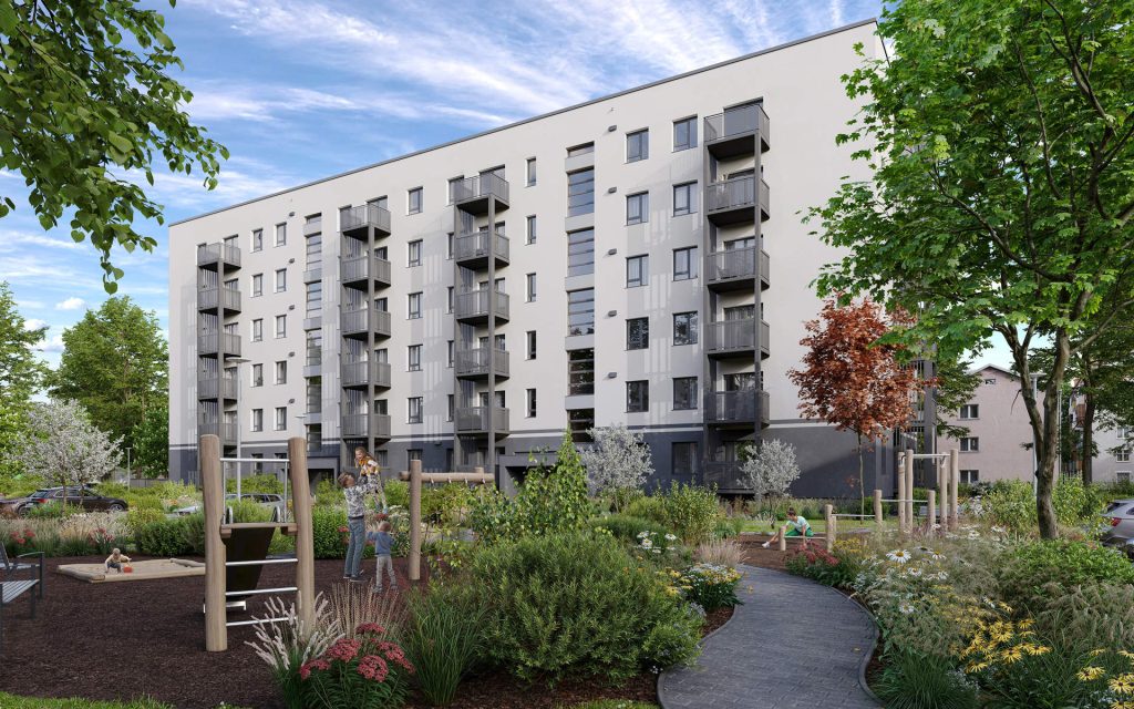 Šampētera kvartāls - 2. kārta, 2. ēka (Stendes iela 8) - Multi apartment - visualization