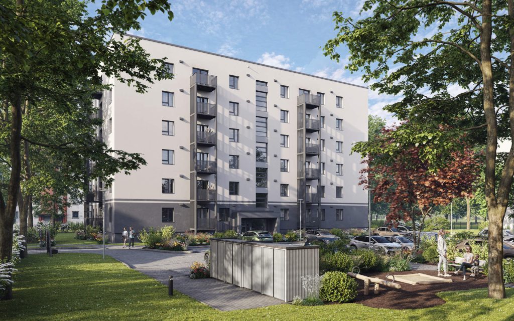 Šampētera kvartāls - 2. kārta, 2. ēka (Stendes iela 8) - Multi apartment - visualization