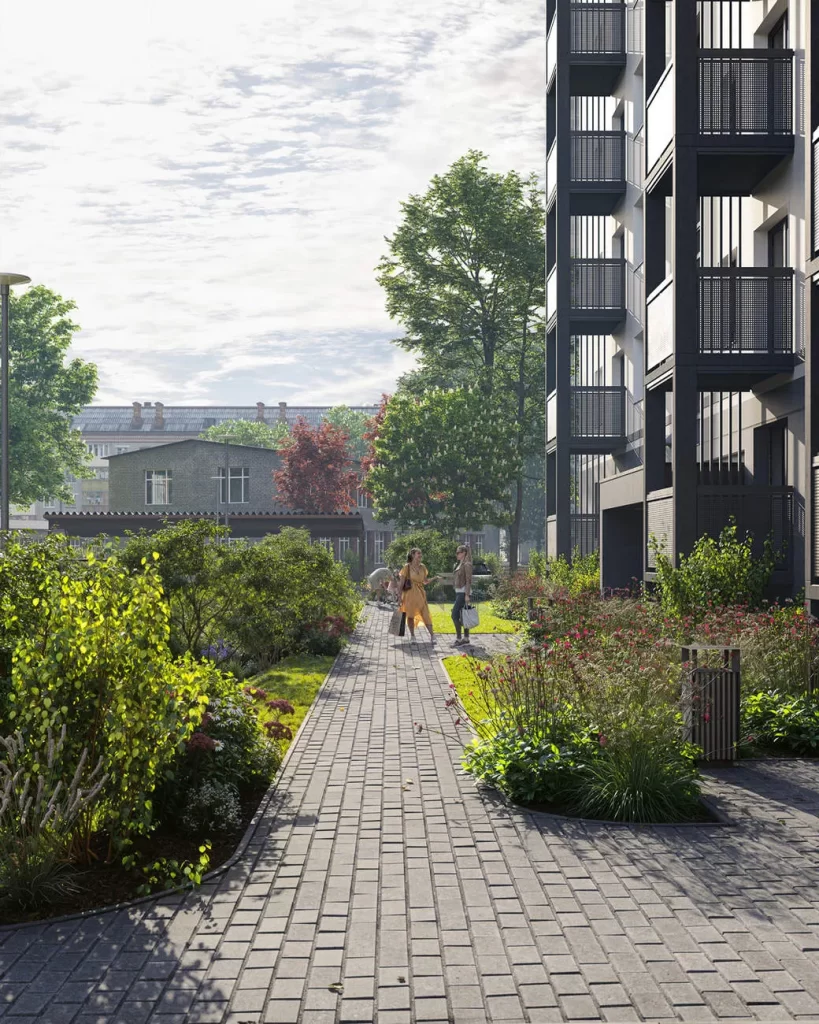 Šampētera kvartāls - 2. kārta, 2. ēka (Stendes iela 8) - Multi apartment - visualization