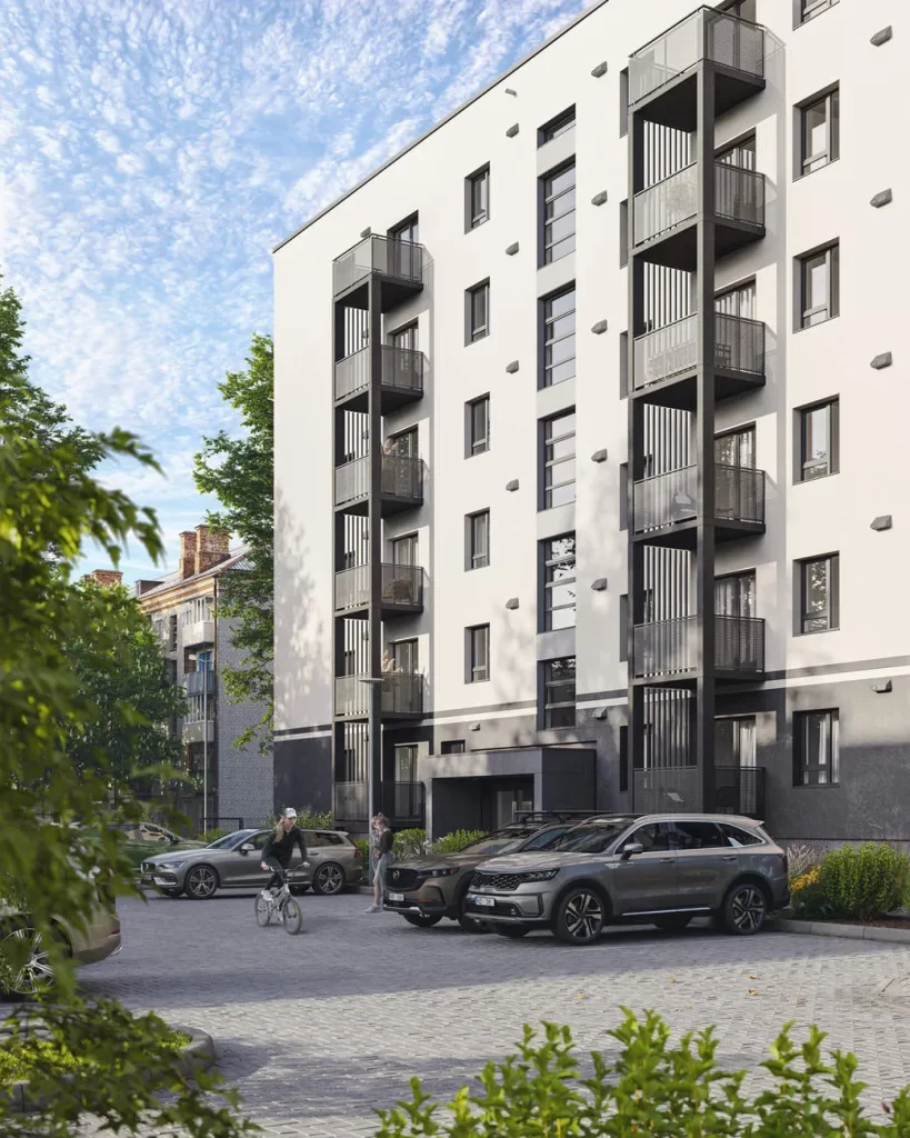 Šampētera kvartāls - 2. kārta, 2. ēka (Stendes iela 8) - Multi apartment - visualization