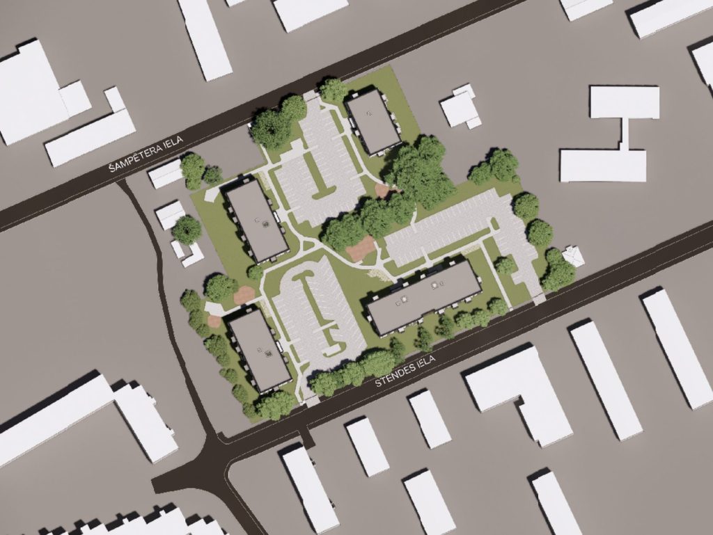 Šampētera kvartāls - 2. kārta, 2. ēka (Stendes iela 8) - Multi apartment - visualization