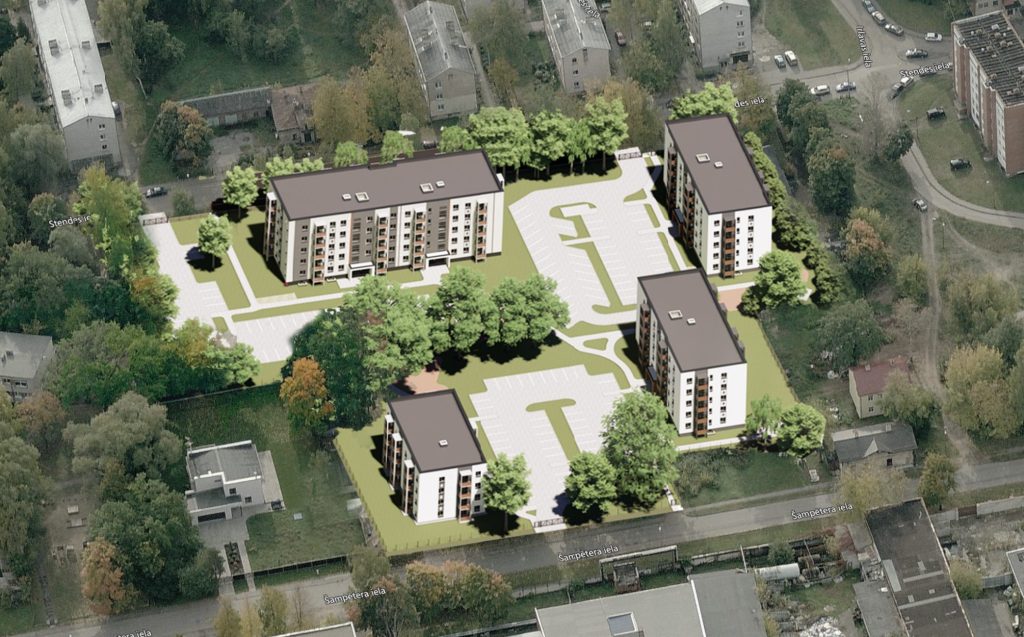 Šampētera kvartāls - 2. kārta, 2. ēka (Stendes iela 8) - Multi apartment - visualization