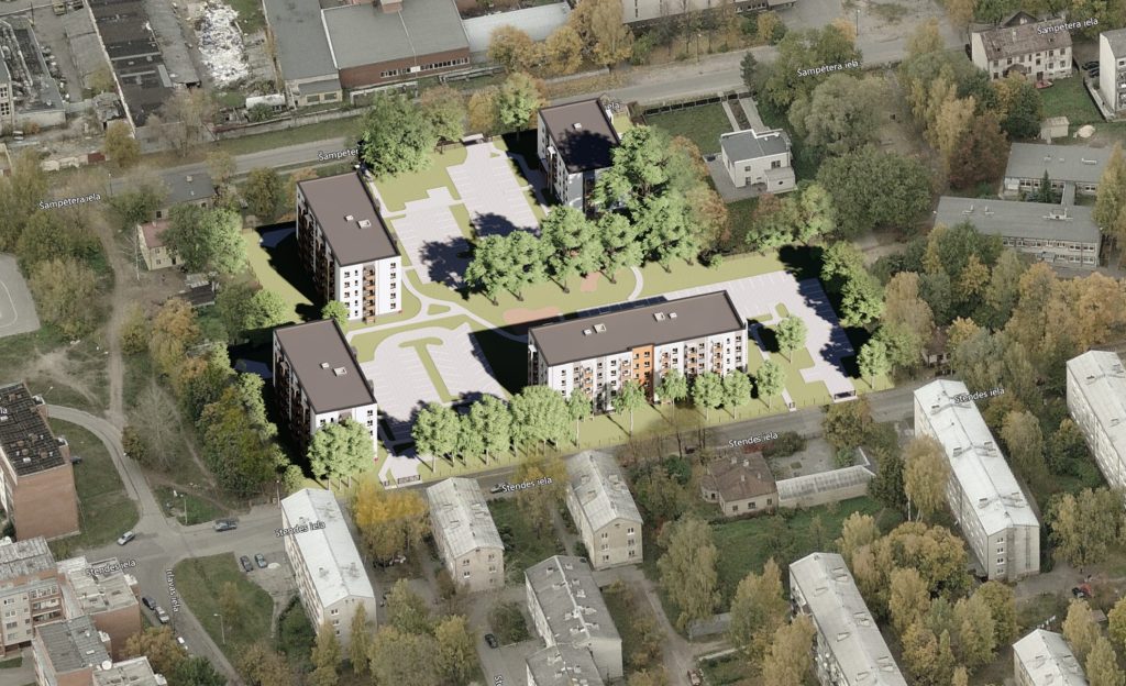 Šampētera kvartāls - 2. kārta, 2. ēka (Stendes iela 8) - Multi apartment - visualization