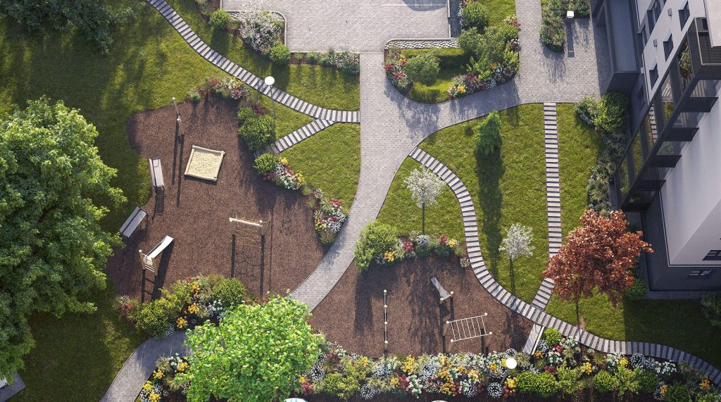 Šampētera kvartāls - 2. kārta, 2. ēka (Stendes iela 8) - Multi apartment - visualization