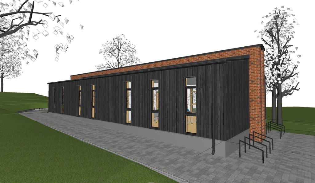 Draudzes nama jaunbūve Sarkandaugavas ielā 10 (Sarkandaugavas iela 10) - Dievnams - vizualizācija