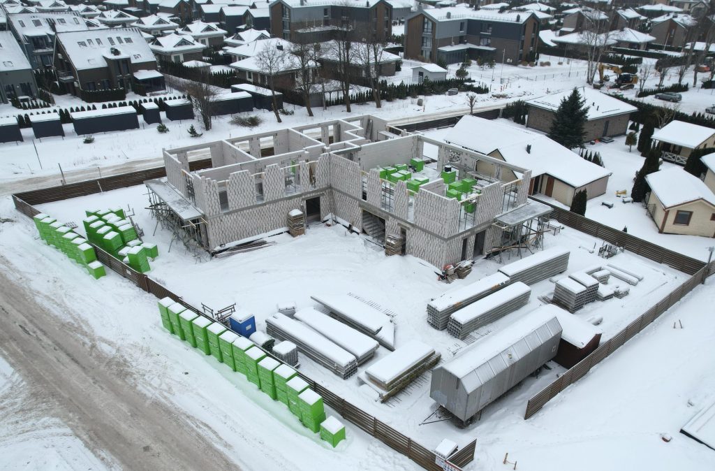 Vaivorykštės g. 11 (Vaivorykštės g. 11) - Daudzdzīvokļu nams - būvdarbu attēli