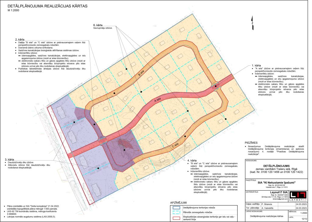 Traleru ielās kvartāls II (Traleru ielā) - Daugiabutis, Privačių namų kvartalas - vizualizacija
