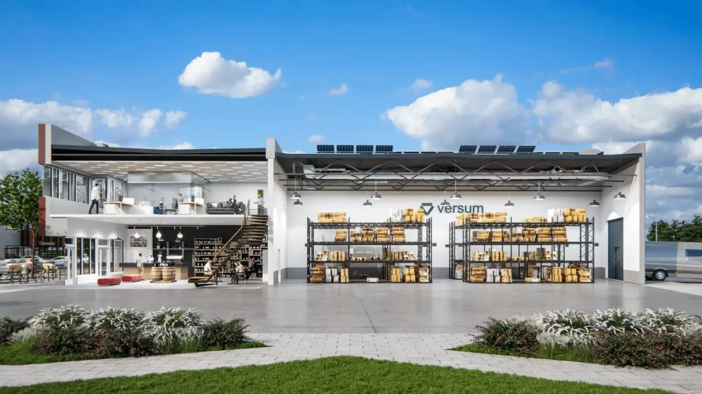 Versum Stock Office - 1. kārta, 2. ēka (Ulbrokas iela 34B) - Birojs / Elastīgu platību - vizualizācija