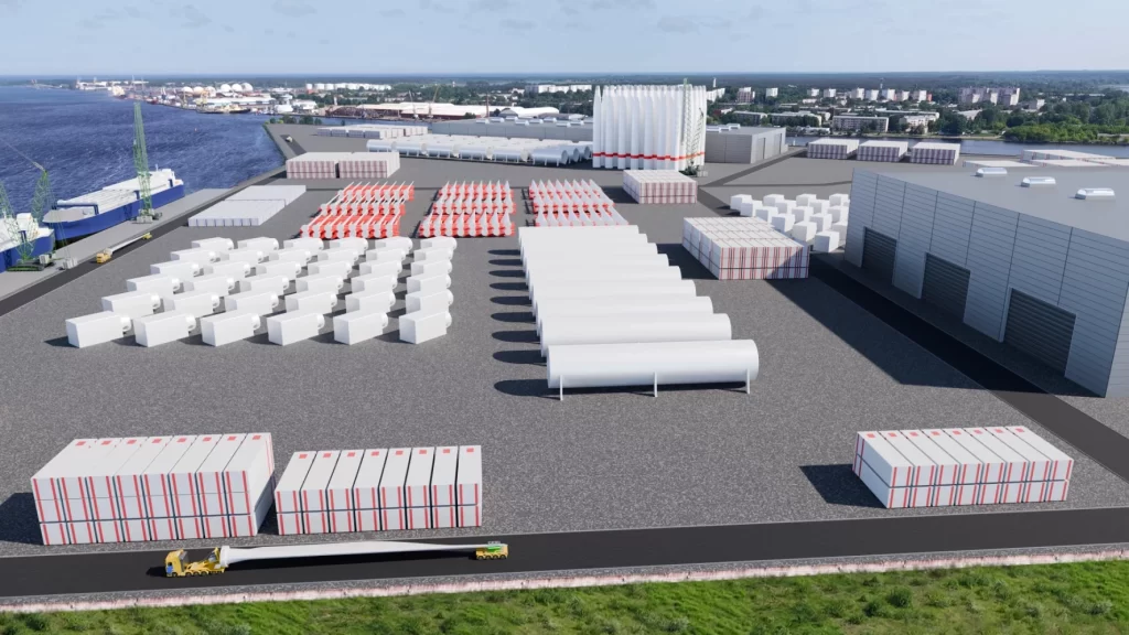 Vēja tehnoloģiju ražošanas kompleksa attīstība Kundziņsalā (Uriekstes iela 50) - Smagā rūpniecība - vizualizācija