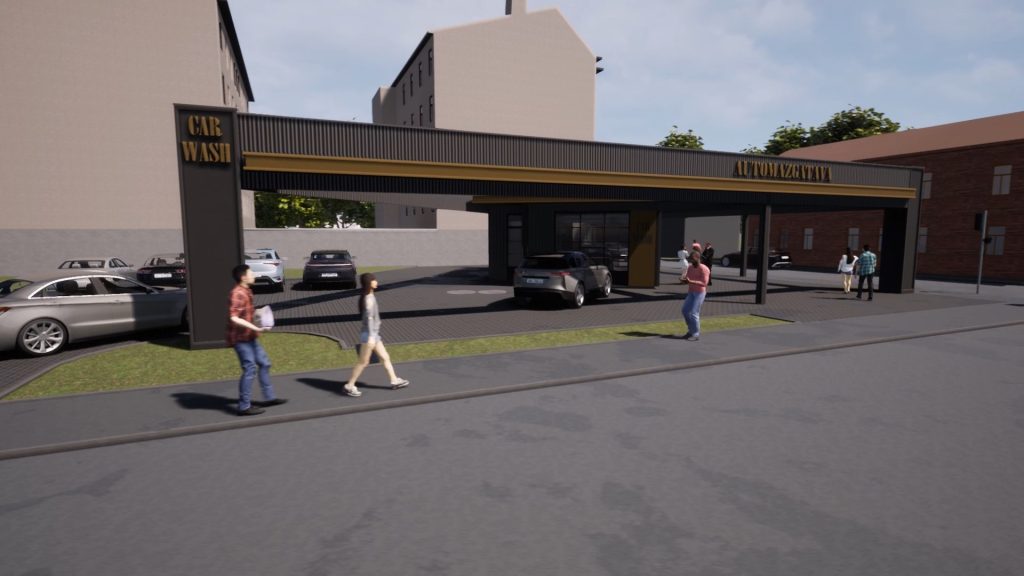 Valmieras iela 17 (Valmieras iela 17) - Automobilių plovykla - vizualizacija