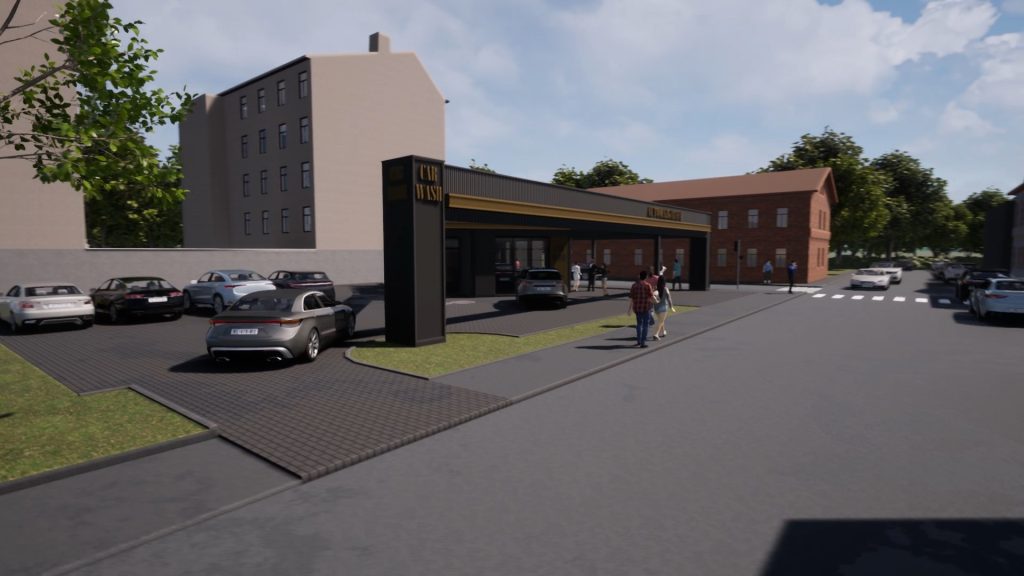 Valmieras iela 17 (Valmieras iela 17) - Automobilių plovykla - vizualizacija