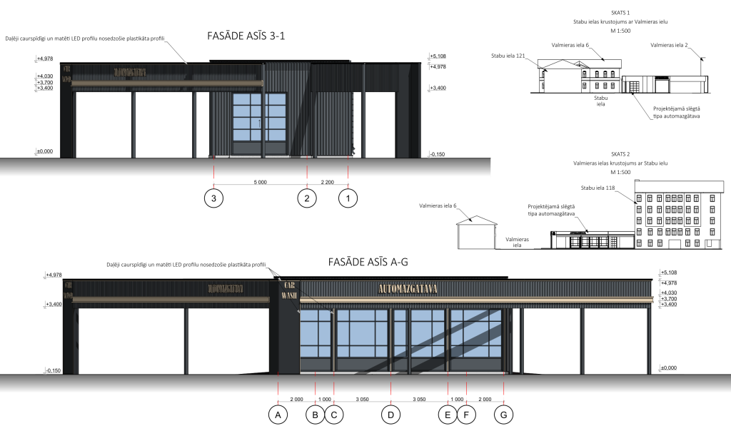 Valmieras iela 17 (Valmieras iela 17) - Automobilių plovykla - vizualizacija