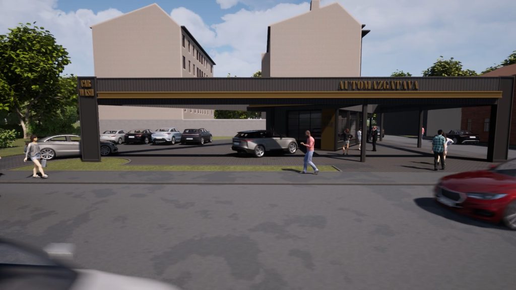 Valmieras iela 17 (Valmieras iela 17) - Automobilių plovykla - vizualizacija