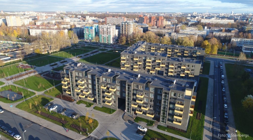 Skanstes parks (Grostonas iela 12, Jāņa Dikmaņa iela 4, Vesetas iela 15) - Daugiabutis - vizualizacija