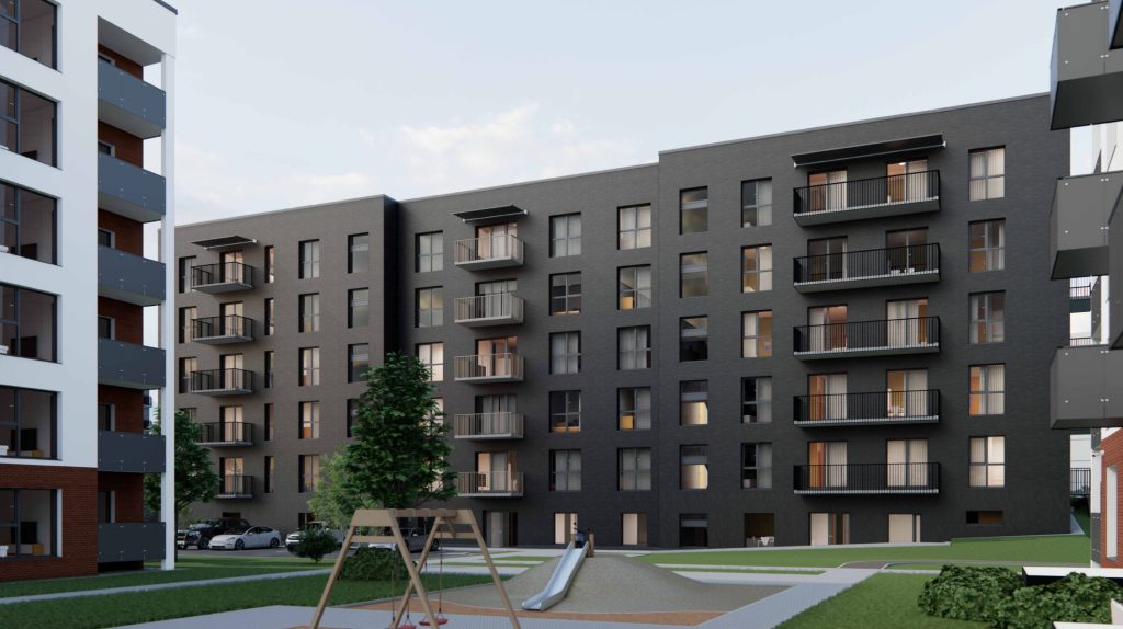 Hartmaņa kvartāls – 3. kārta, 5. ēka (Vienības gatve 24) - Daudzdzīvokļu nams - vizualizācija