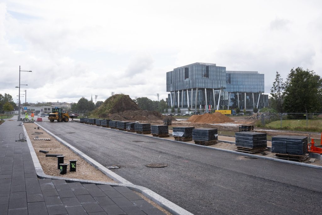 New Hanzas City teritorijas infrastruktūras izbūve - 4.kārta (Mihaila Tāla iela, Aleksandra Laimes iela, Oskara Stroka iela) - Road - construction photos