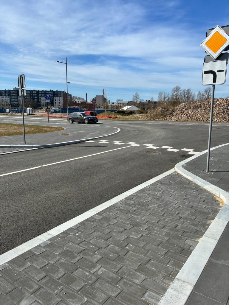 New Hanzas City teritorijas infrastruktūras izbūve - 4.kārta (Mihaila Tāla iela, Aleksandra Laimes iela, Oskara Stroka iela) - Ceļš - būvdarbu attēli