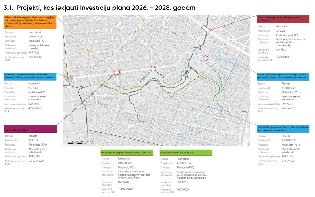 Apkaimes centrs - Bieriņi (Bieriņi) - Muu avatud ruum, Park, Tänav - visuaalne