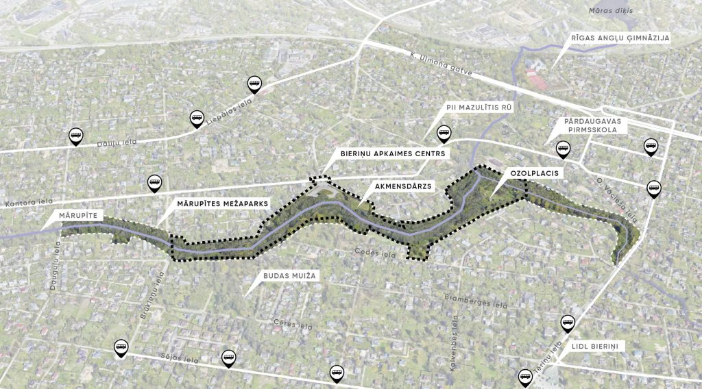Apkaimes centrs - Bieriņi (Bieriņi) - Muu avatud ruum, Park, Tänav - visuaalne