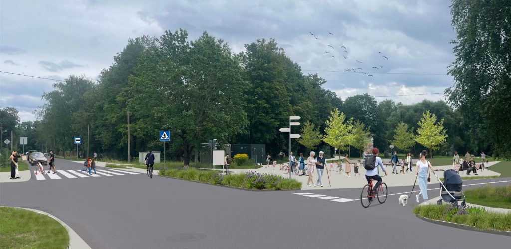 Apkaimes centrs - Bieriņi (Bieriņi) - Muu avatud ruum, Park, Tänav - visuaalne