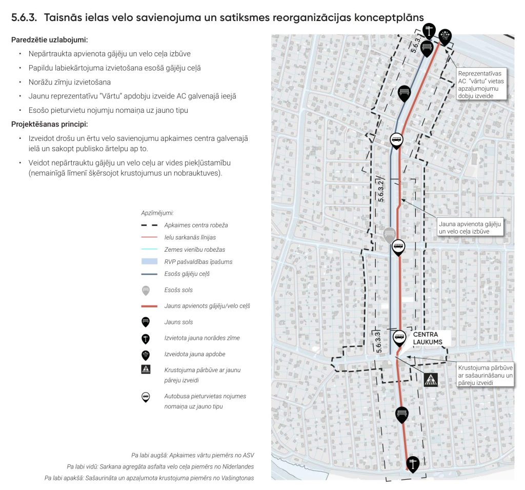 Apkaimes centrs - Dārziņi (Dārziņi) - Cita atvērta telpa, Parks, Iela - vizualizācija