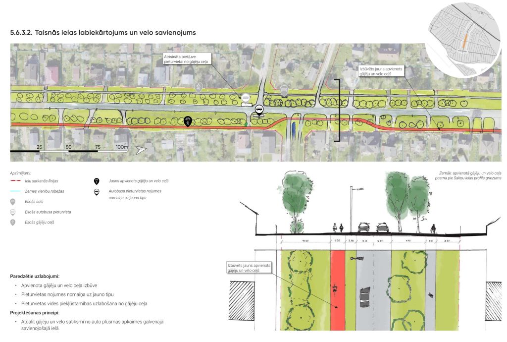 Apkaimes centrs - Dārziņi (Dārziņi) - Cita atvērta telpa, Parks, Iela - vizualizācija