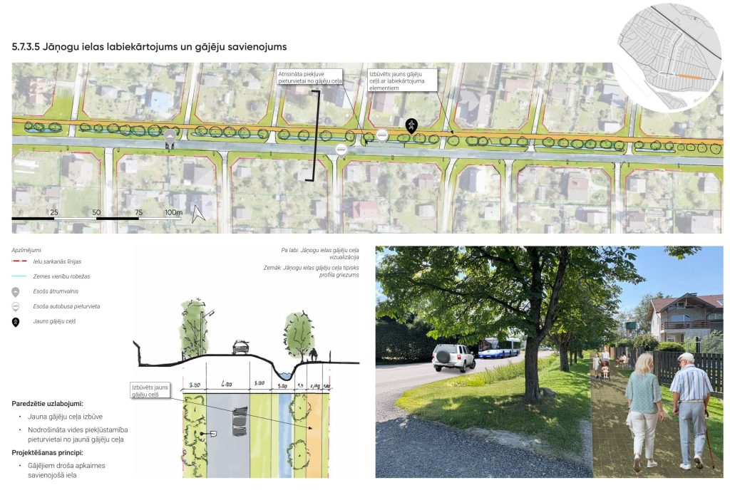Apkaimes centrs - Dārziņi (Dārziņi) - Cita atvērta telpa, Parks, Iela - vizualizācija