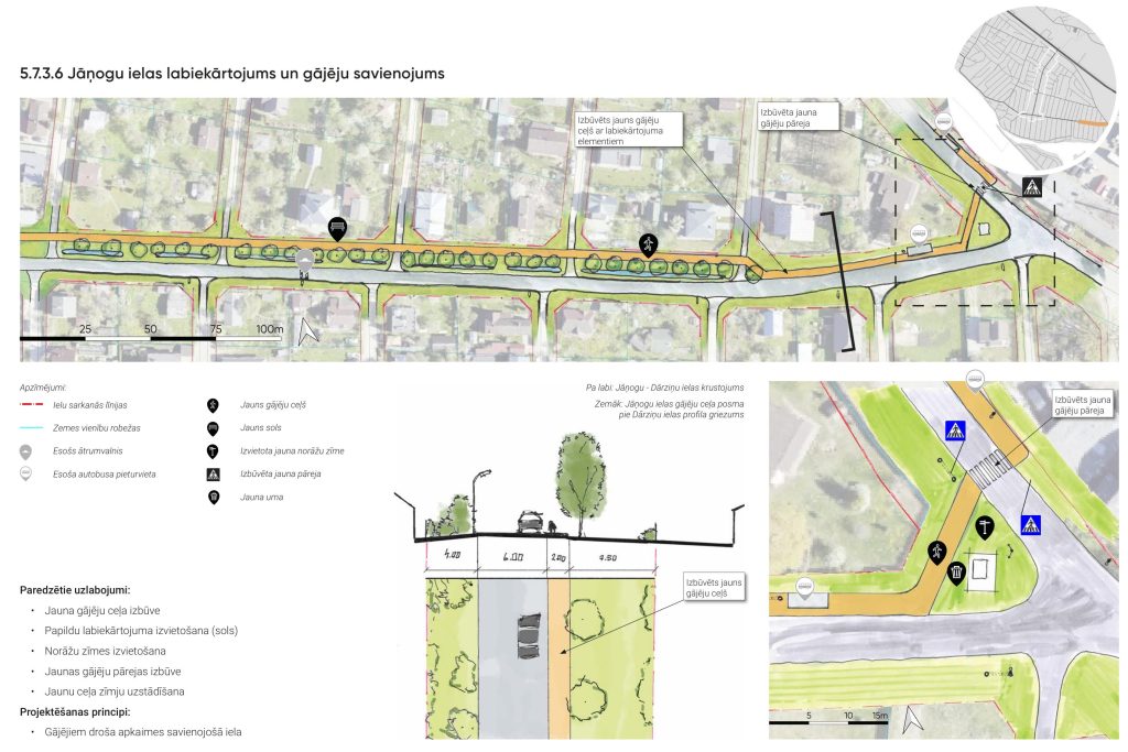Apkaimes centrs - Dārziņi (Dārziņi) - Cita atvērta telpa, Parks, Iela - vizualizācija