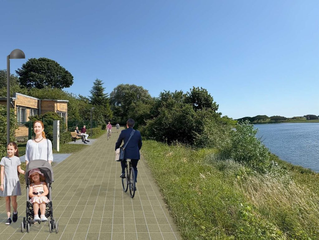 Apkaimes centrs - Dārziņi (Dārziņi) - Cita atvērta telpa, Parks, Iela - vizualizācija