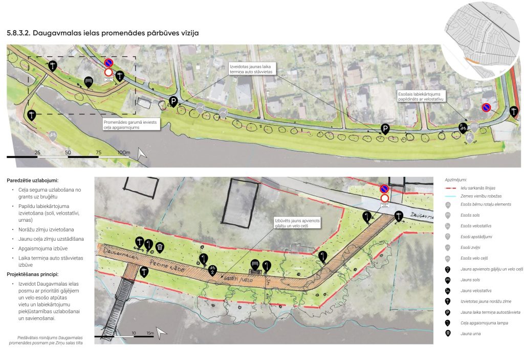 Apkaimes centrs - Dārziņi (Dārziņi) - Cita atvērta telpa, Parks, Iela - vizualizācija