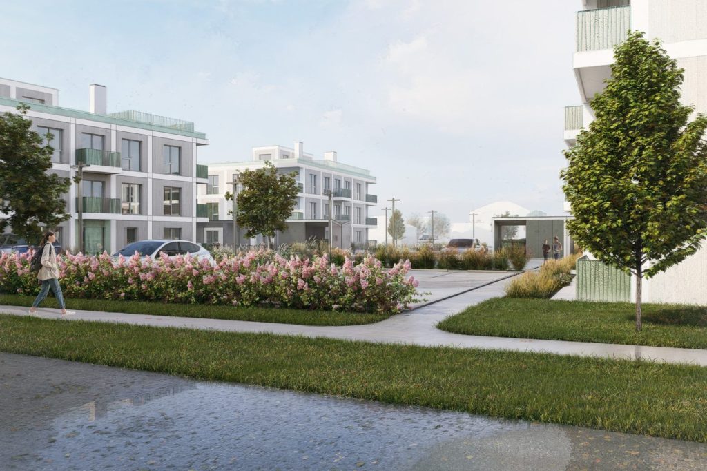 Birzmaļu pļavas - "K1" ēka (Bauskas ielā b/n) - Korterelamu - visuaalne